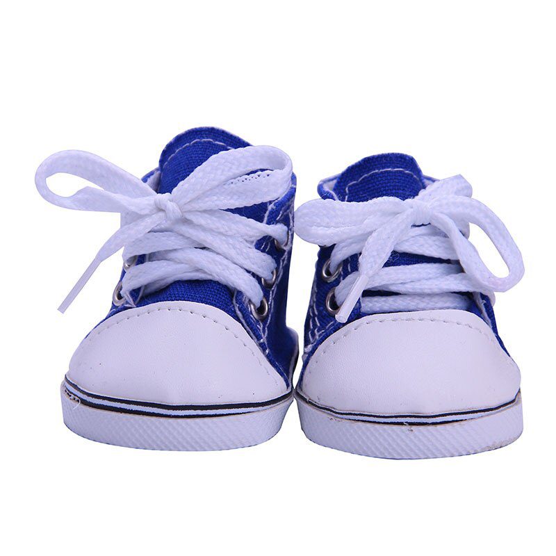 14 Styles 7 cm Canvas Doll Shoes Clothes Accessories For 43 cm Born Baby Clothes 18 Inch American Doll Girl Toy Our Generation