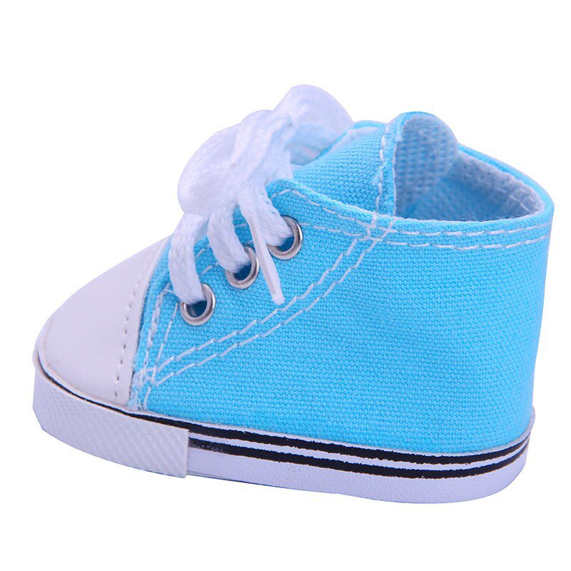 14 Styles 7 cm Canvas Doll Shoes Clothes Accessories For 43 cm Born Baby Clothes 18 Inch American Doll Girl Toy Our Generation