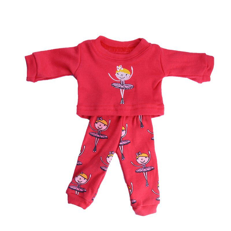 2 Pcs/Set=Shirts + Pants Doll Clothes Accessories For Born Baby 43cm Items & 18 Inch American Doll Girl's Toys & Our Generation