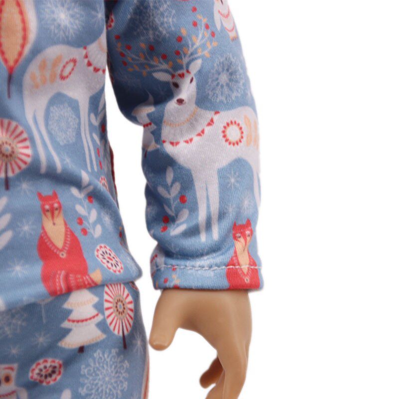 2 Pcs/Set=Shirts + Pants Doll Clothes Accessories For Born Baby 43cm Items & 18 Inch American Doll Girl's Toys & Our Generation