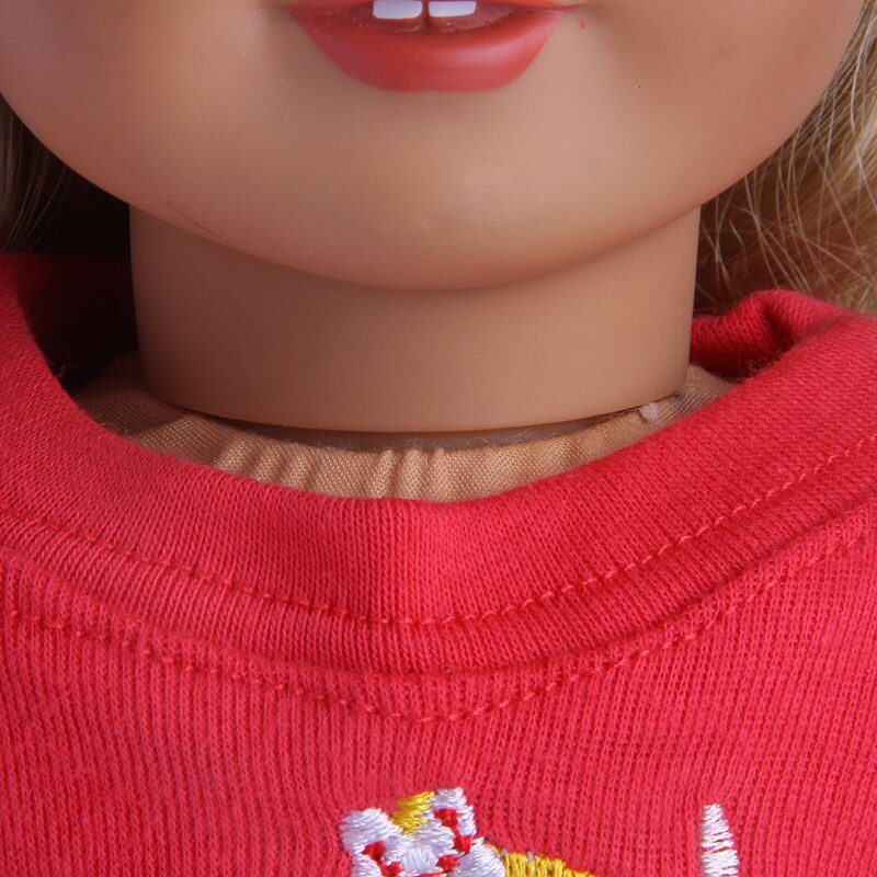 2 Pcs/Set=Shirts + Pants Doll Clothes Accessories For Born Baby 43cm Items & 18 Inch American Doll Girl's Toys & Our Generation