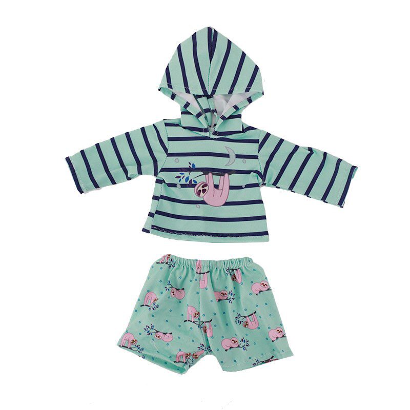 2 Pcs/Set=Shirts + Pants Doll Clothes Accessories For Born Baby 43cm Items & 18 Inch American Doll Girl's Toys & Our Generation
