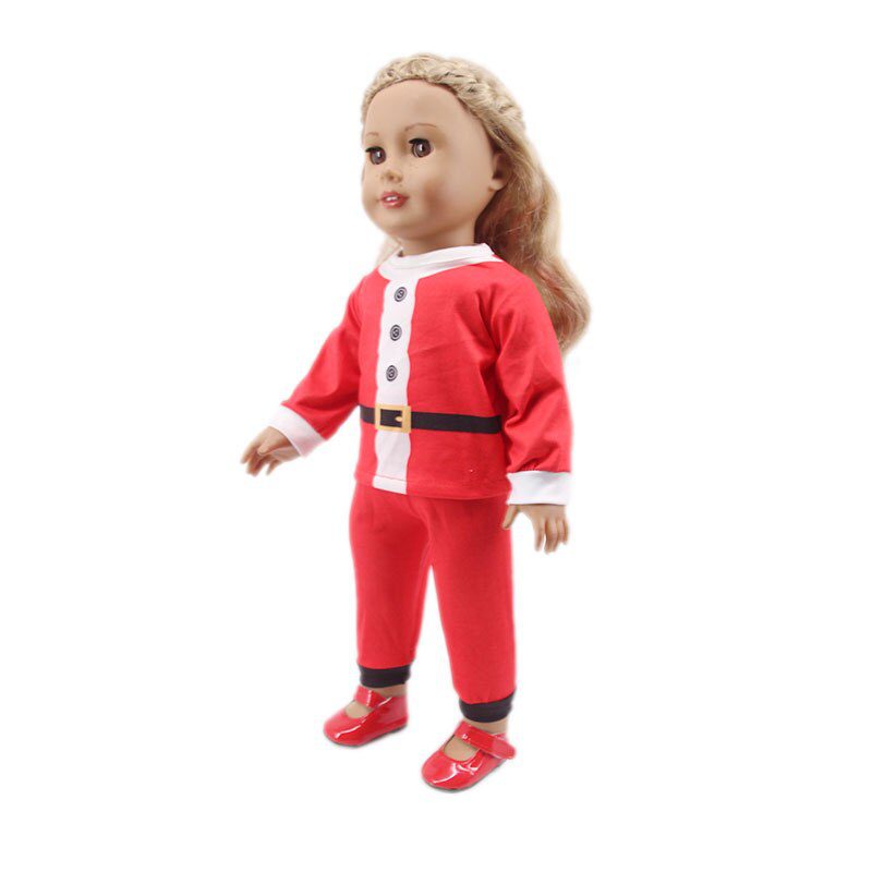 2 Pcs/Set=Shirts + Pants Doll Clothes Accessories For Born Baby 43cm Items & 18 Inch American Doll Girl's Toys & Our Generation