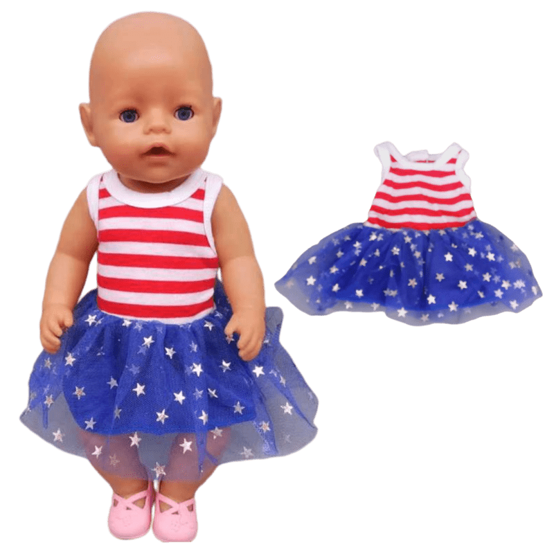 43cm Born New Baby Doll Clothes Pink Kitty Unicorn Pony Pajama Set 18 Inch Doll Clothes Baby Girl Birthday Gift