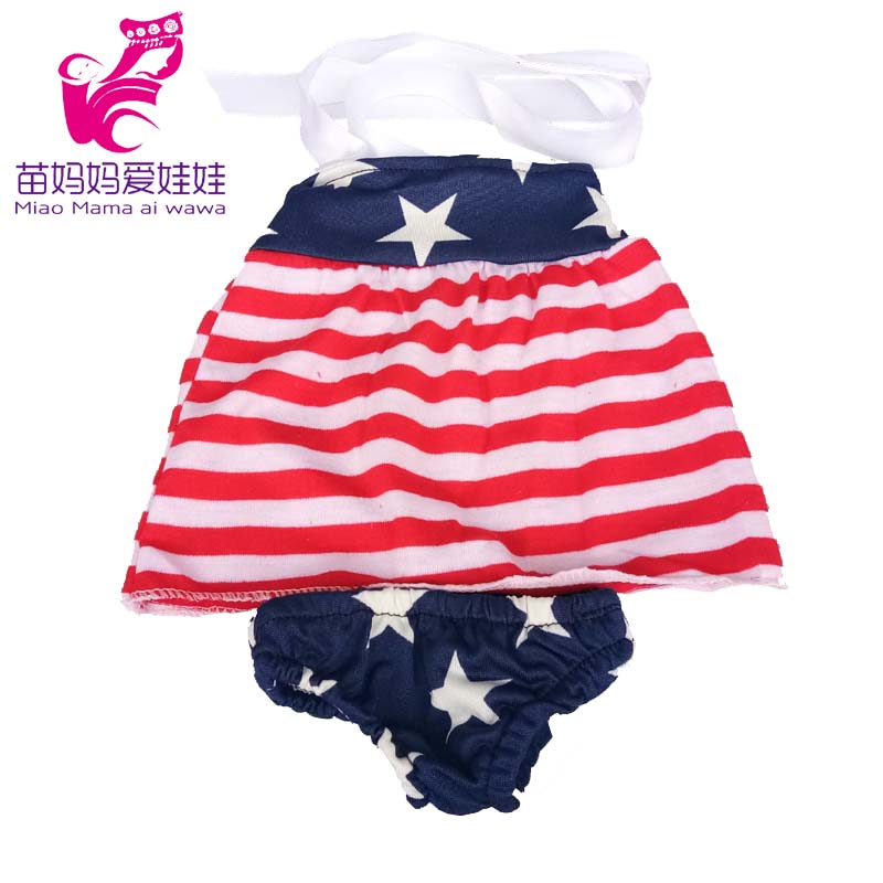 43cm Born New Baby Doll Clothes Pink Kitty Unicorn Pony Pajama Set 18 Inch Doll Clothes Baby Girl Birthday Gift