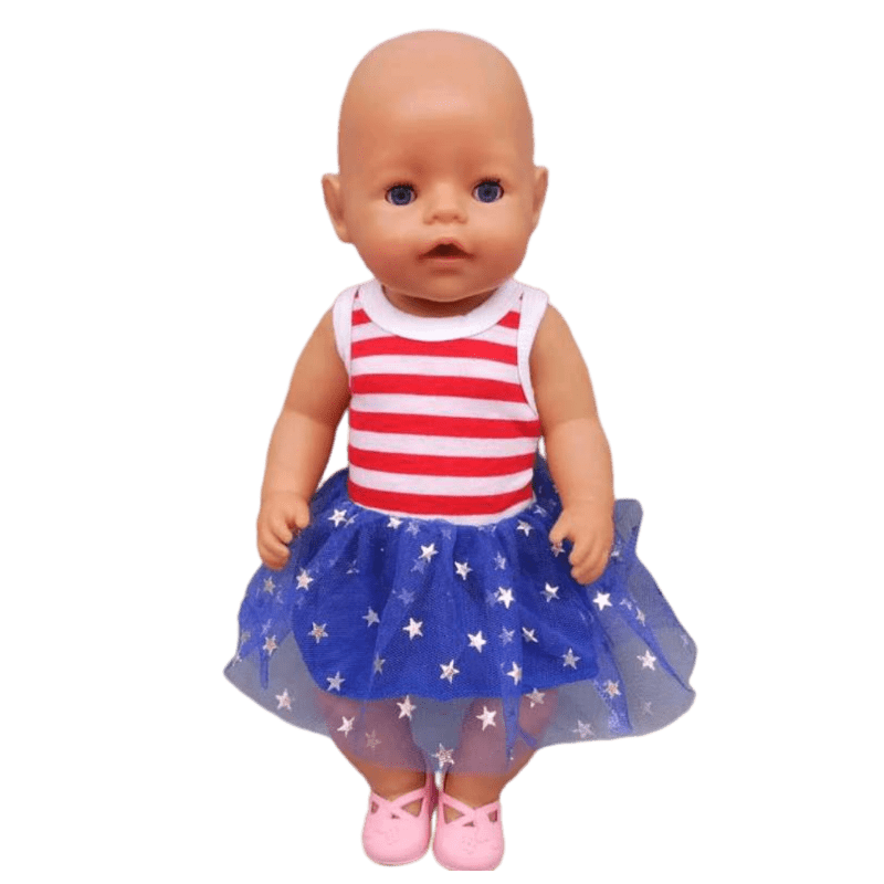 43cm Born New Baby Doll Clothes Pink Kitty Unicorn Pony Pajama Set 18 Inch Doll Clothes Baby Girl Birthday Gift