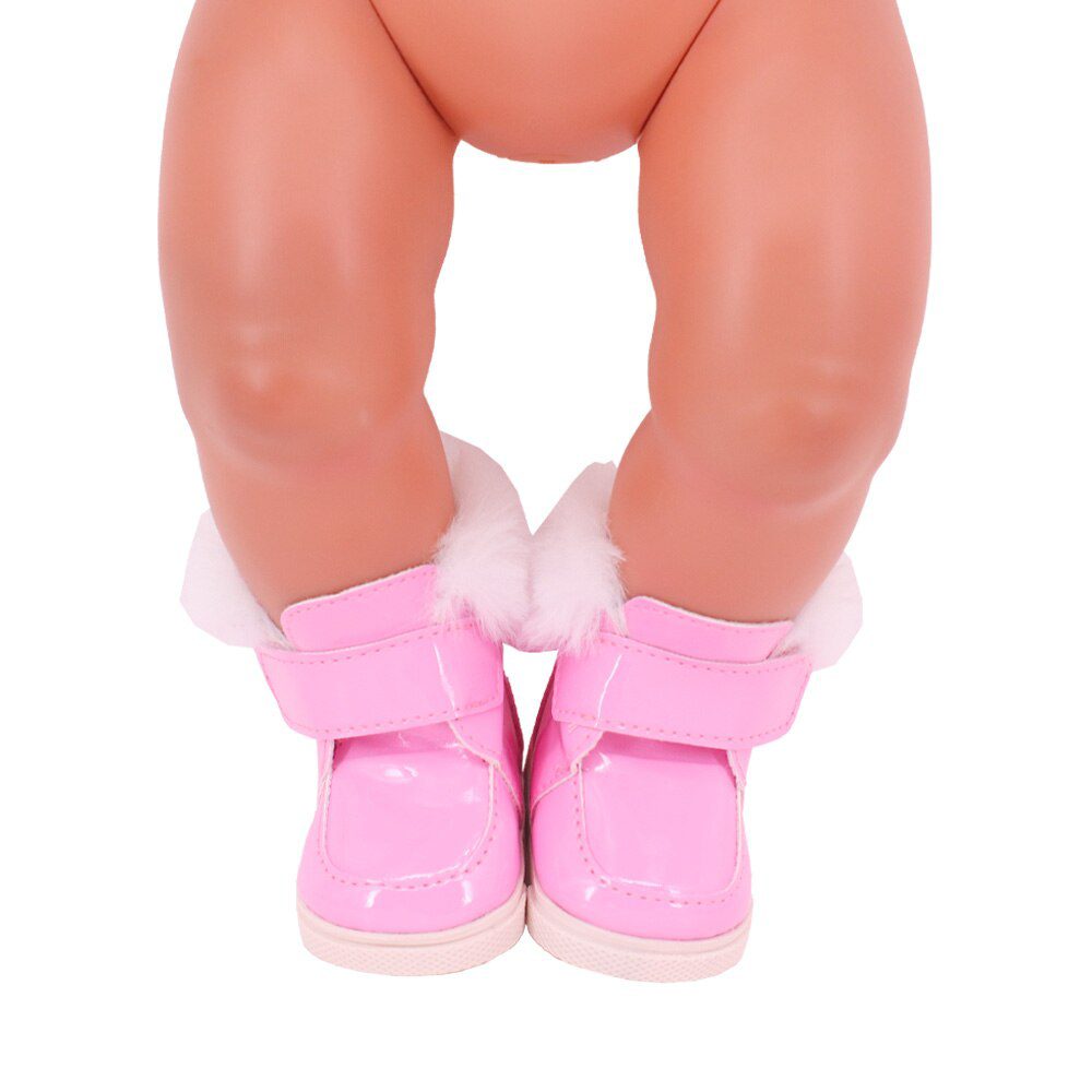 7cm Plush Boots Doll Shoes Clothes Accessories For 43cm Born Baby Doll,18 Inch Girl American,Our Generation,Toys For Girls,Gift
