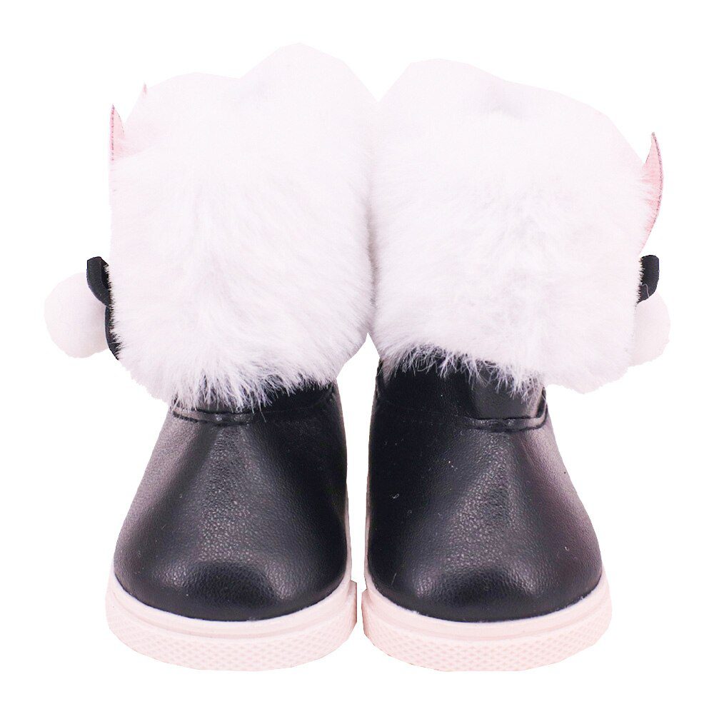 7cm Plush Boots Doll Shoes Clothes Accessories For 43cm Born Baby Doll,18 Inch Girl American,Our Generation,Toys For Girls,Gift