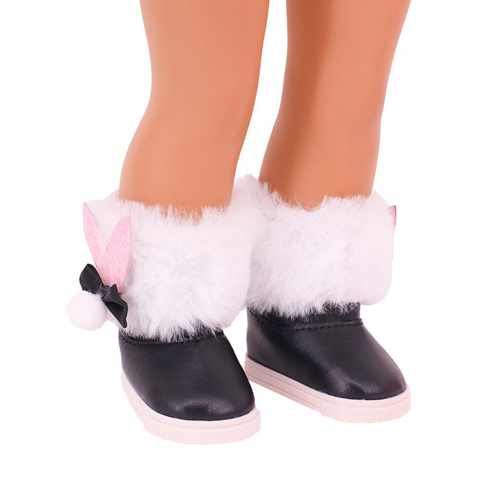7cm Plush Boots Doll Shoes Clothes Accessories For 43cm Born Baby Doll,18 Inch Girl American,Our Generation,Toys For Girls,Gift
