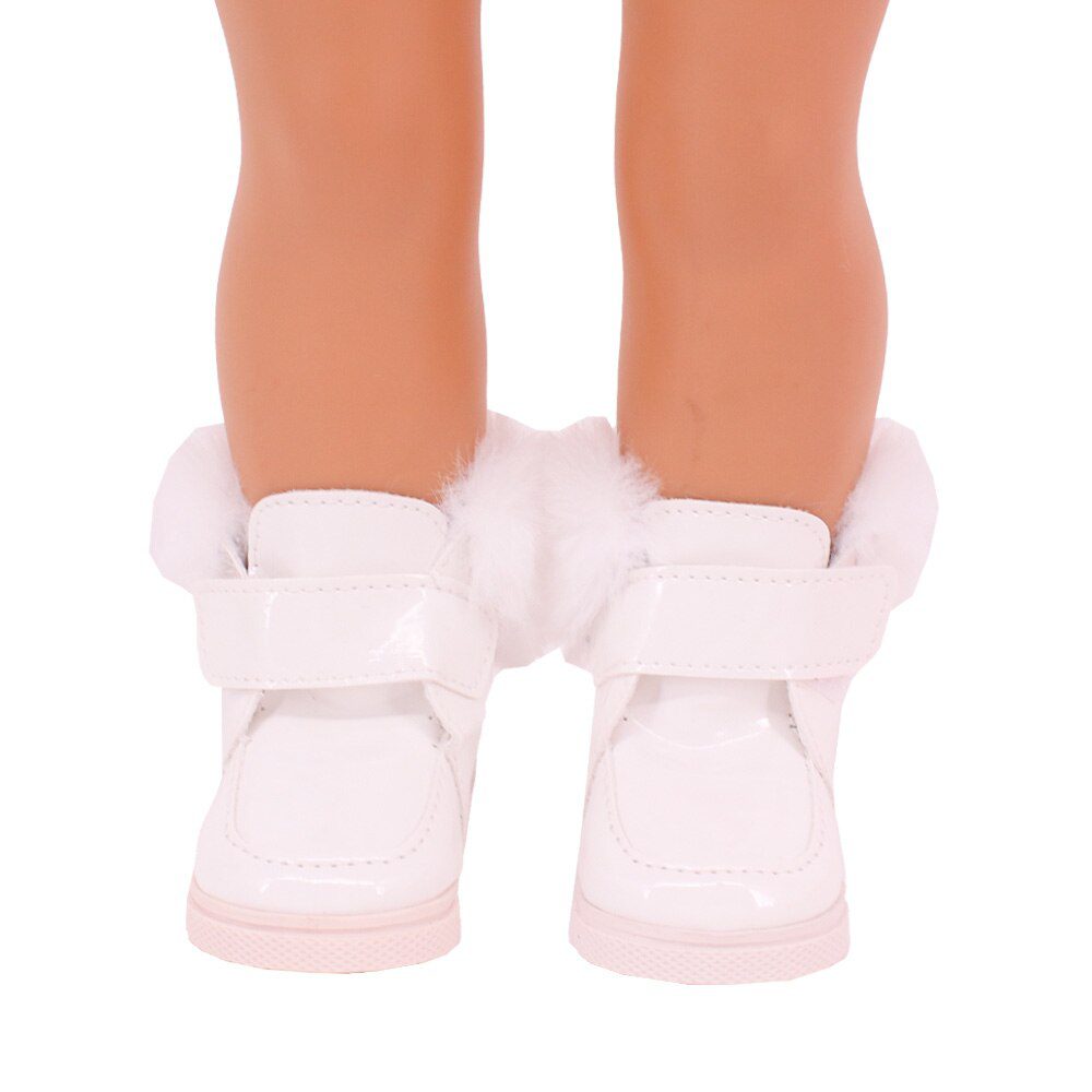 7cm Plush Boots Doll Shoes Clothes Accessories For 43cm Born Baby Doll,18 Inch Girl American,Our Generation,Toys For Girls,Gift