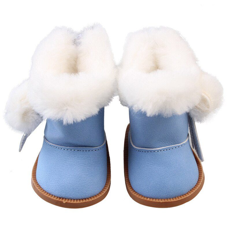 7cm Plush Boots Doll Shoes Clothes Accessories For 43cm Born Baby Doll,18 Inch Girl American,Our Generation,Toys For Girls,Gift