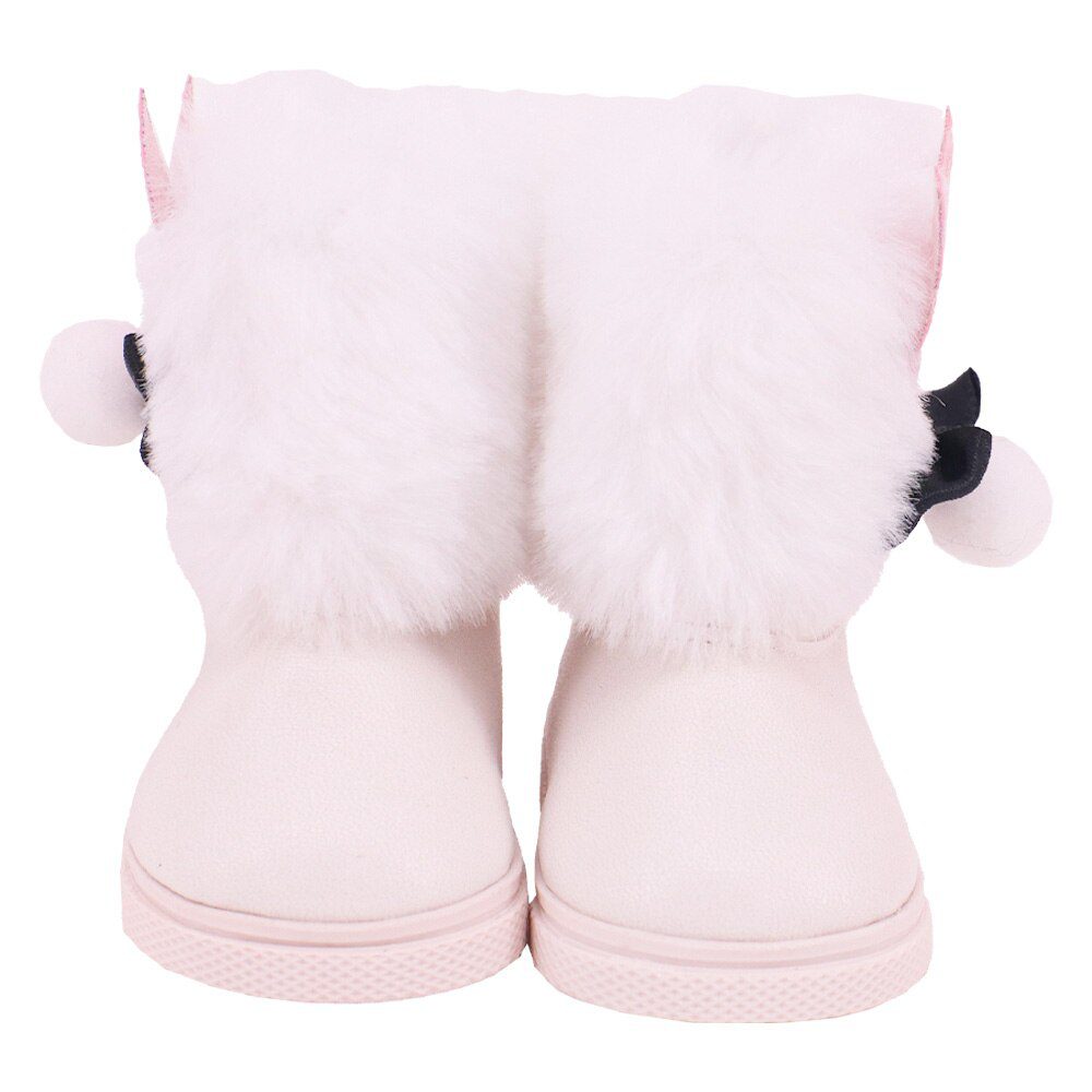 7cm Plush Boots Doll Shoes Clothes Accessories For 43cm Born Baby Doll,18 Inch Girl American,Our Generation,Toys For Girls,Gift