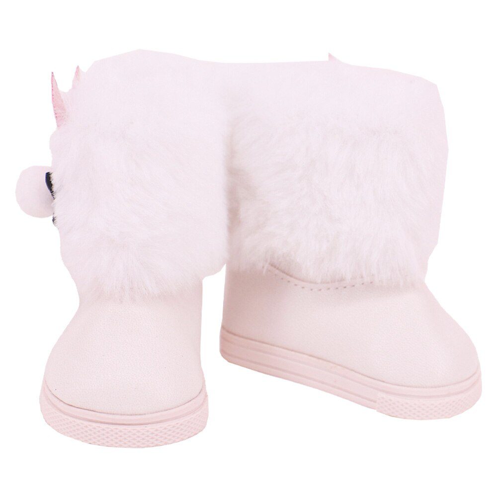 7cm Plush Boots Doll Shoes Clothes Accessories For 43cm Born Baby Doll,18 Inch Girl American,Our Generation,Toys For Girls,Gift
