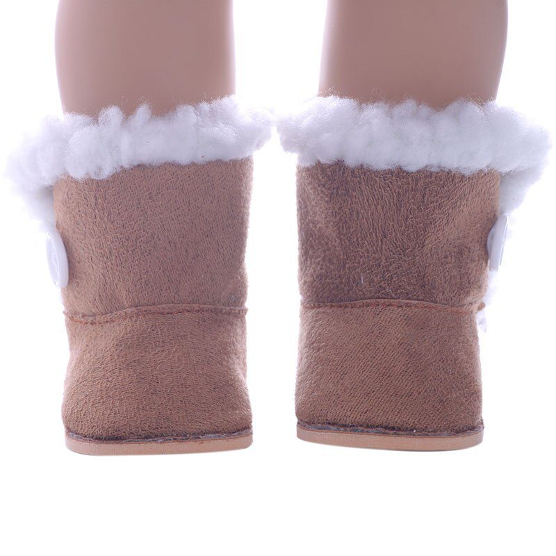 7cm Plush Boots Doll Shoes Clothes Accessories For 43cm Born Baby Doll,18 Inch Girl American,Our Generation,Toys For Girls,Gift