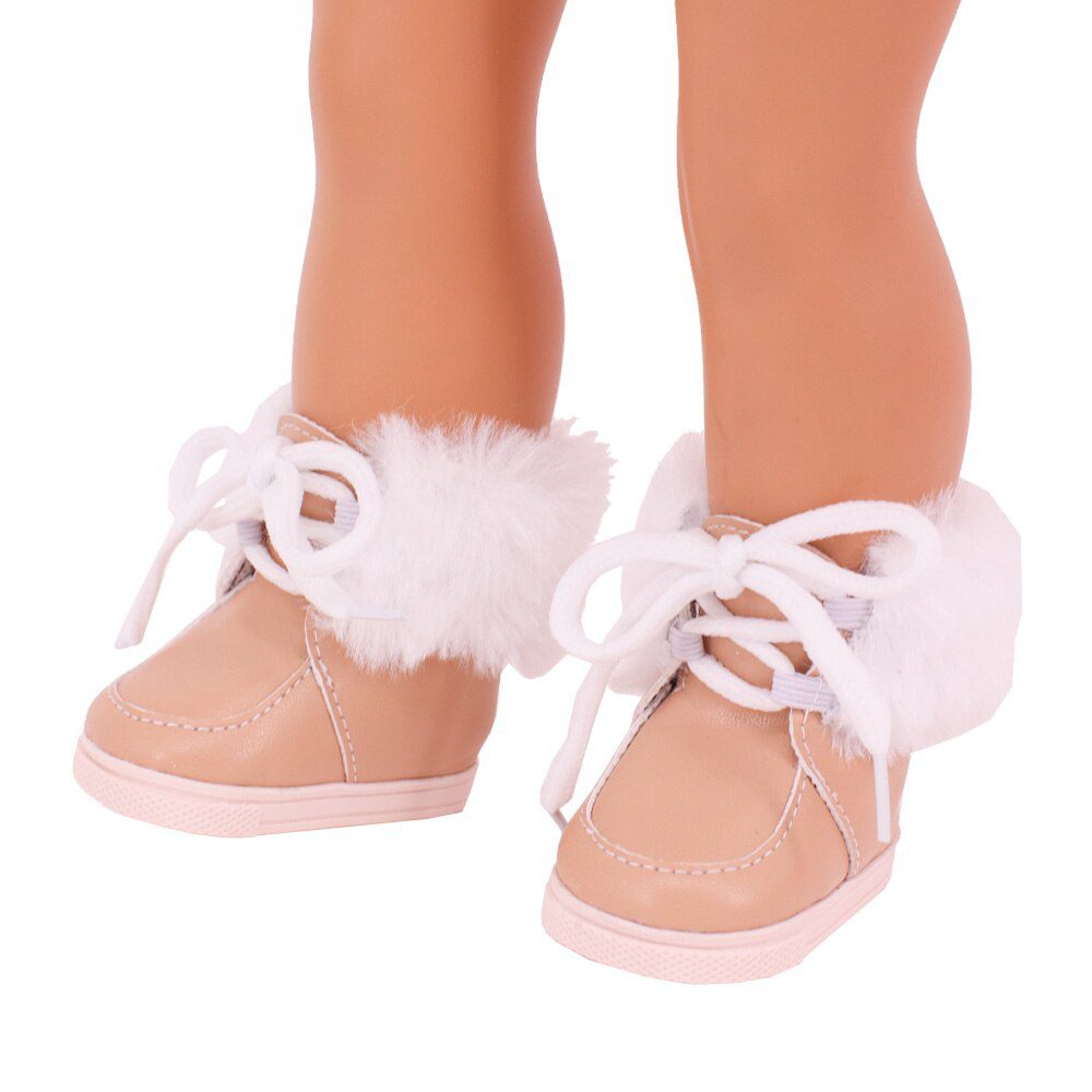 7cm Plush Boots Doll Shoes Clothes Accessories For 43cm Born Baby Doll,18 Inch Girl American,Our Generation,Toys For Girls,Gift