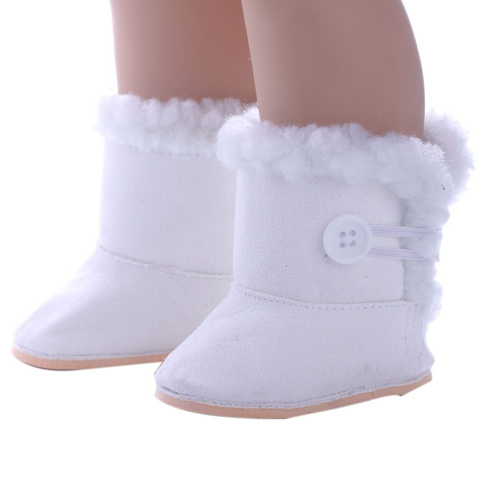 7cm Plush Boots Doll Shoes Clothes Accessories For 43cm Born Baby Doll,18 Inch Girl American,Our Generation,Toys For Girls,Gift