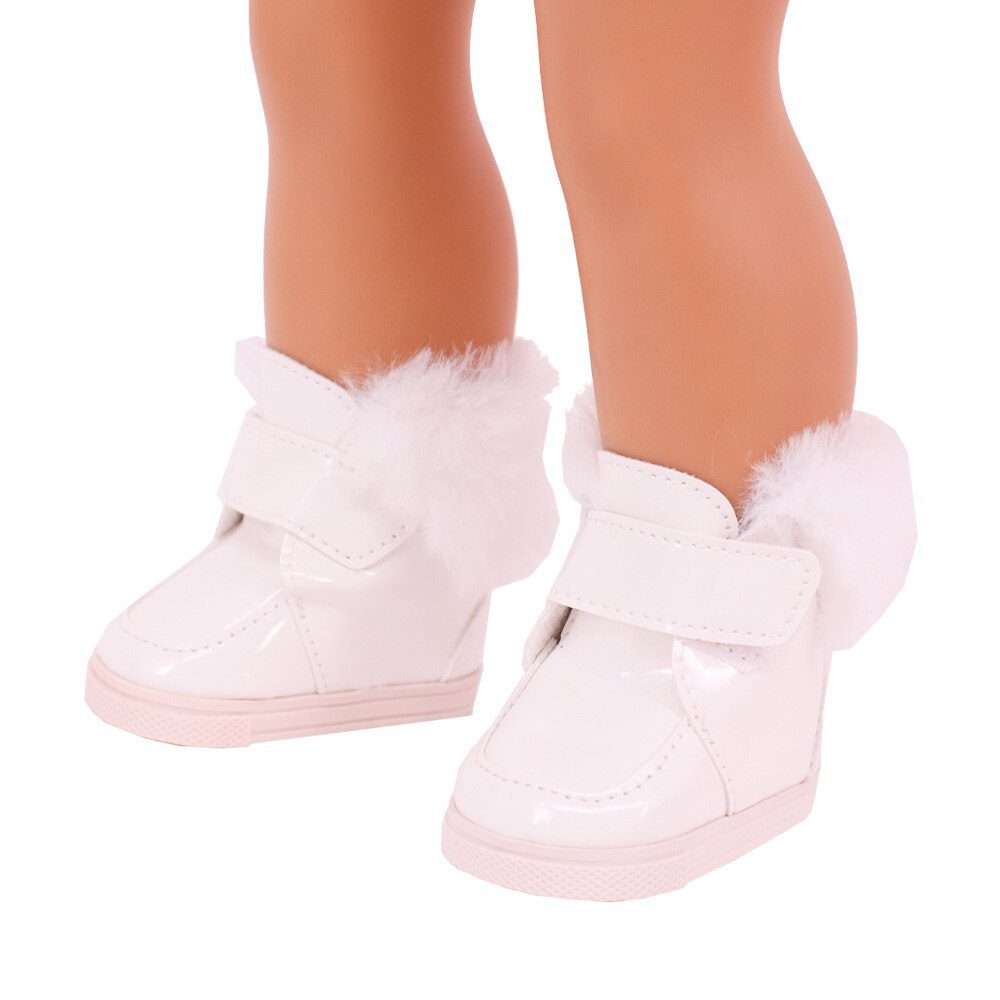 7cm Plush Boots Doll Shoes Clothes Accessories For 43cm Born Baby Doll,18 Inch Girl American,Our Generation,Toys For Girls,Gift