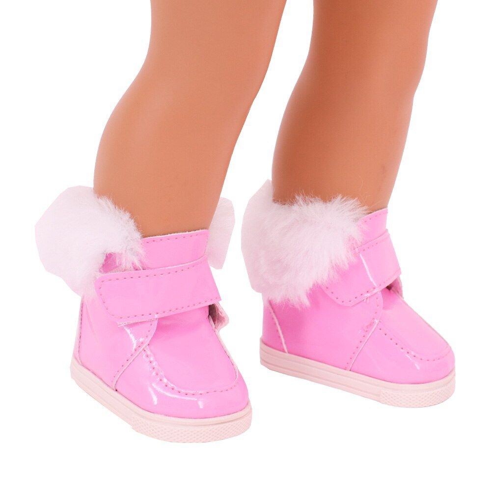 7cm Plush Boots Doll Shoes Clothes Accessories For 43cm Born Baby Doll,18 Inch Girl American,Our Generation,Toys For Girls,Gift