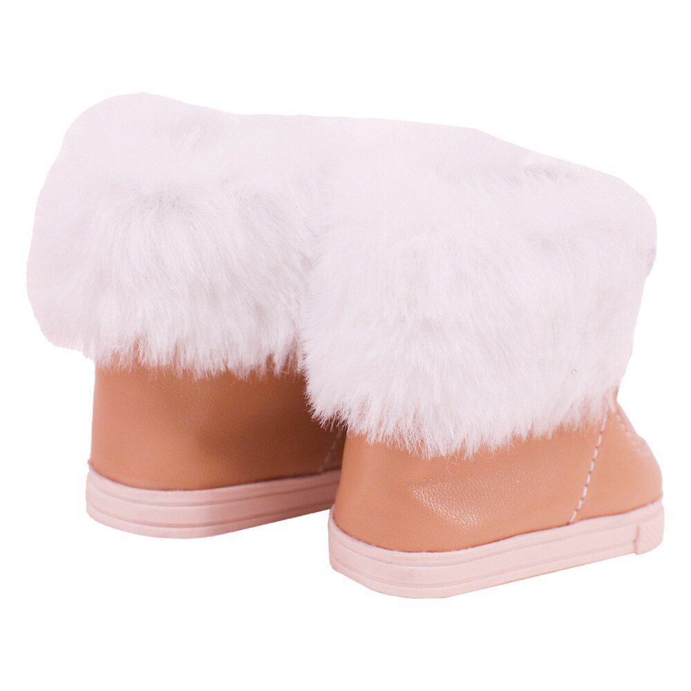 7cm Plush Boots Doll Shoes Clothes Accessories For 43cm Born Baby Doll,18 Inch Girl American,Our Generation,Toys For Girls,Gift