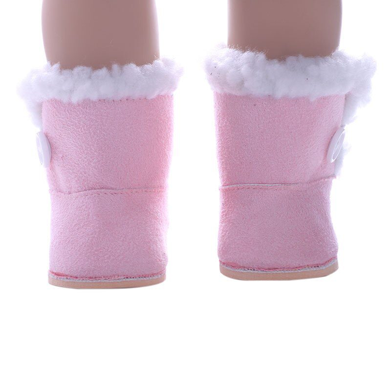 7cm Plush Boots Doll Shoes Clothes Accessories For 43cm Born Baby Doll,18 Inch Girl American,Our Generation,Toys For Girls,Gift