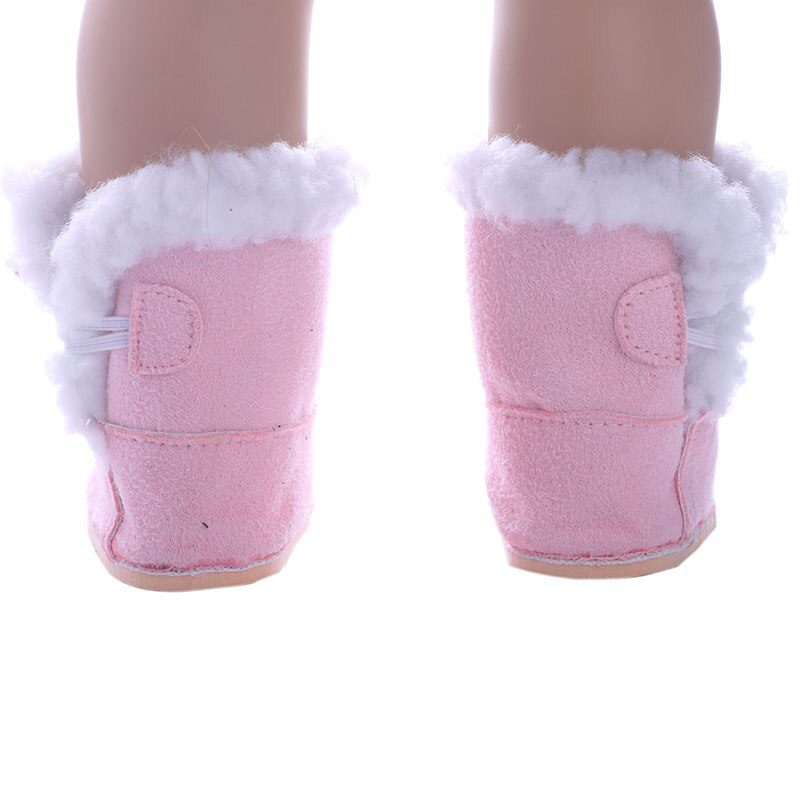 7cm Plush Boots Doll Shoes Clothes Accessories For 43cm Born Baby Doll,18 Inch Girl American,Our Generation,Toys For Girls,Gift