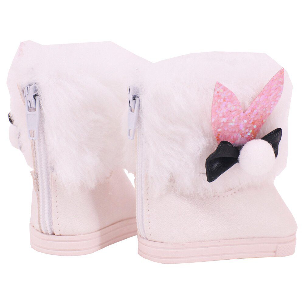 7cm Plush Boots Doll Shoes Clothes Accessories For 43cm Born Baby Doll,18 Inch Girl American,Our Generation,Toys For Girls,Gift