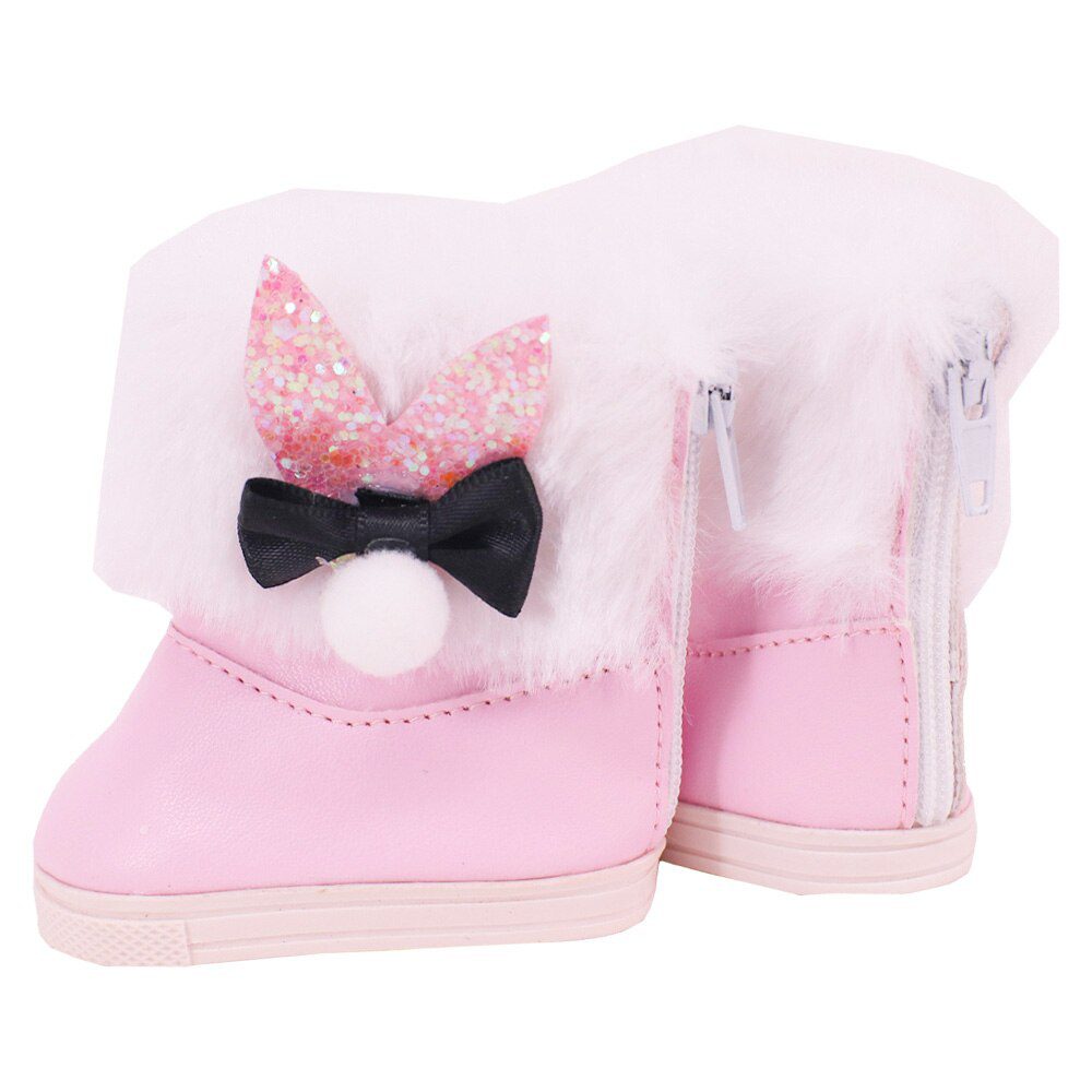 7cm Plush Boots Doll Shoes Clothes Accessories For 43cm Born Baby Doll,18 Inch Girl American,Our Generation,Toys For Girls,Gift