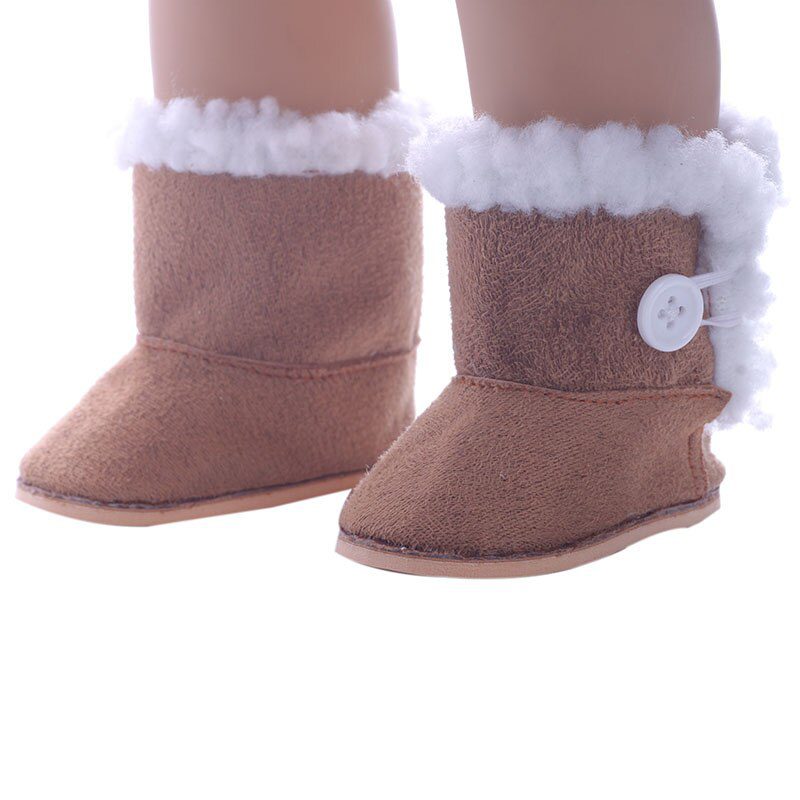7cm Plush Boots Doll Shoes Clothes Accessories For 43cm Born Baby Doll,18 Inch Girl American,Our Generation,Toys For Girls,Gift