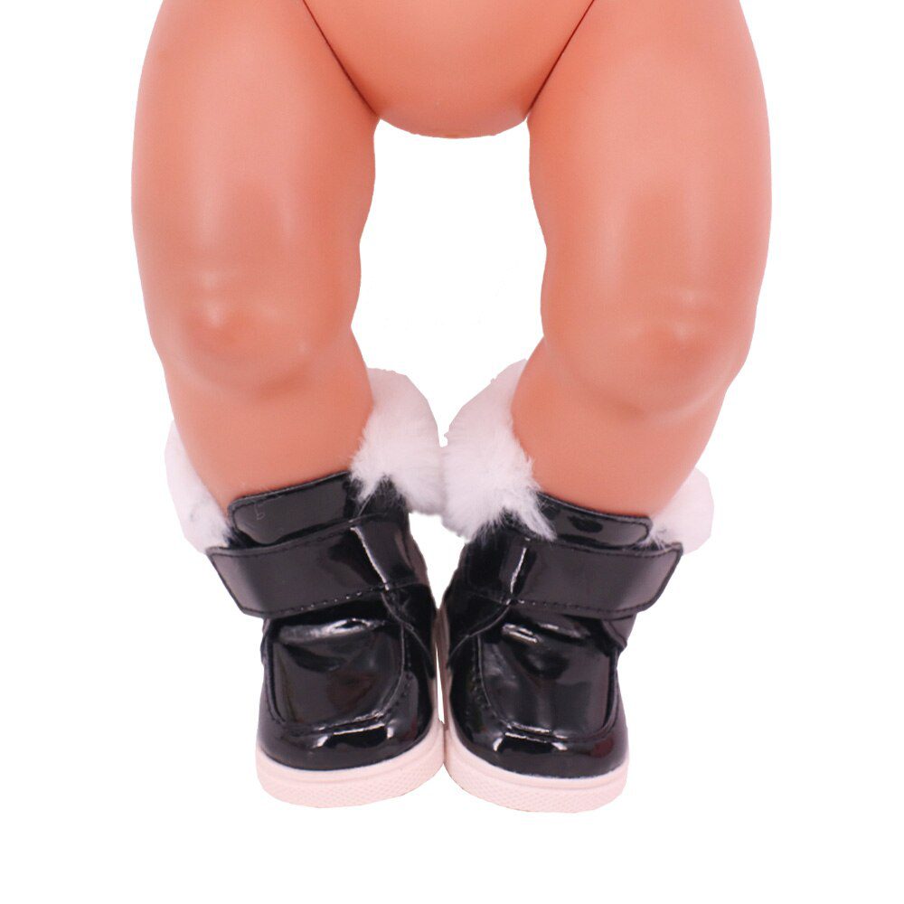 7cm Plush Boots Doll Shoes Clothes Accessories For 43cm Born Baby Doll,18 Inch Girl American,Our Generation,Toys For Girls,Gift