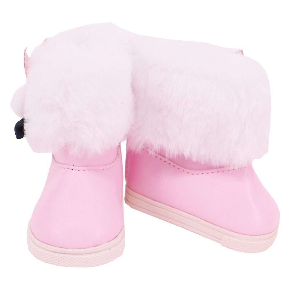 7cm Plush Boots Doll Shoes Clothes Accessories For 43cm Born Baby Doll,18 Inch Girl American,Our Generation,Toys For Girls,Gift