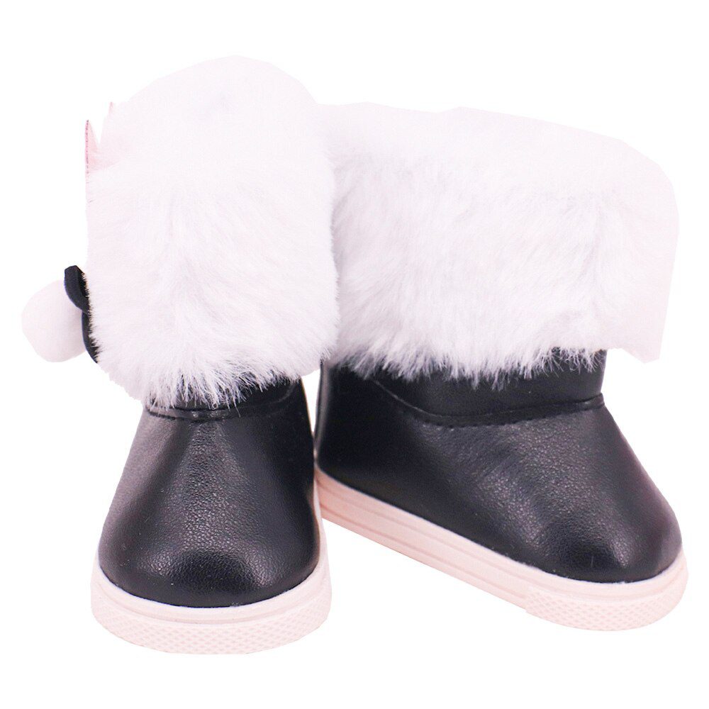 7cm Plush Boots Doll Shoes Clothes Accessories For 43cm Born Baby Doll,18 Inch Girl American,Our Generation,Toys For Girls,Gift