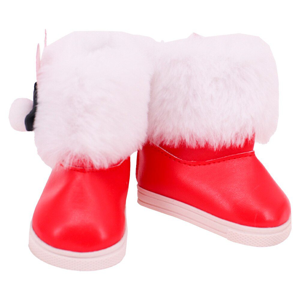 7cm Plush Boots Doll Shoes Clothes Accessories For 43cm Born Baby Doll,18 Inch Girl American,Our Generation,Toys For Girls,Gift