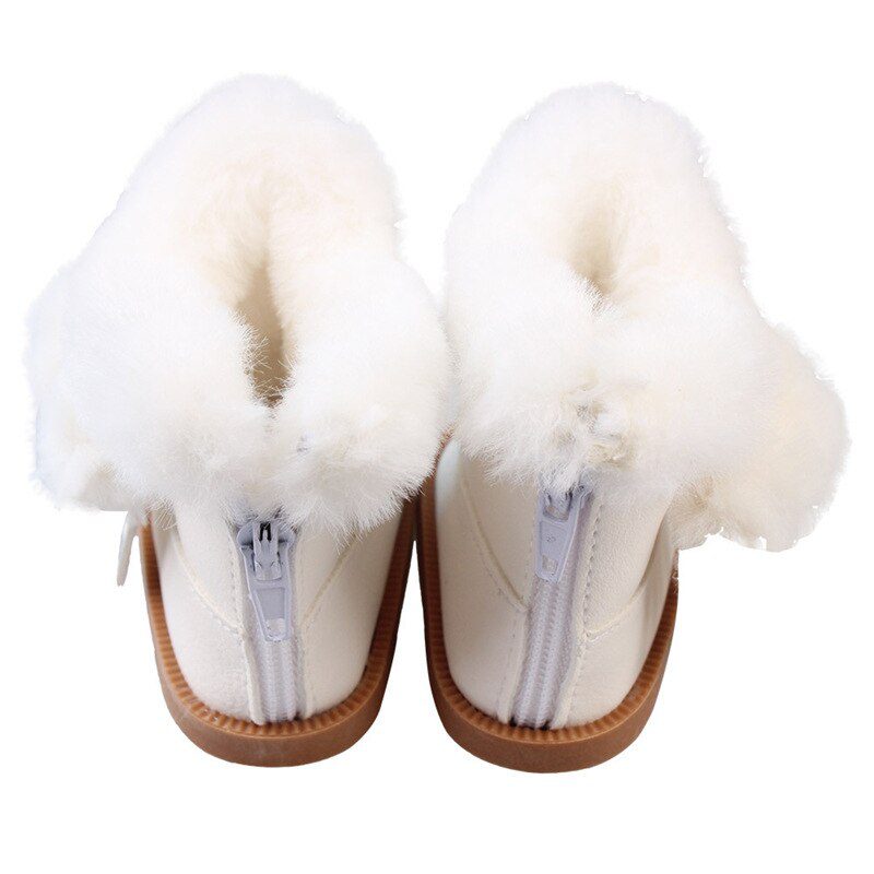 7cm Plush Boots Doll Shoes Clothes Accessories For 43cm Born Baby Doll,18 Inch Girl American,Our Generation,Toys For Girls,Gift