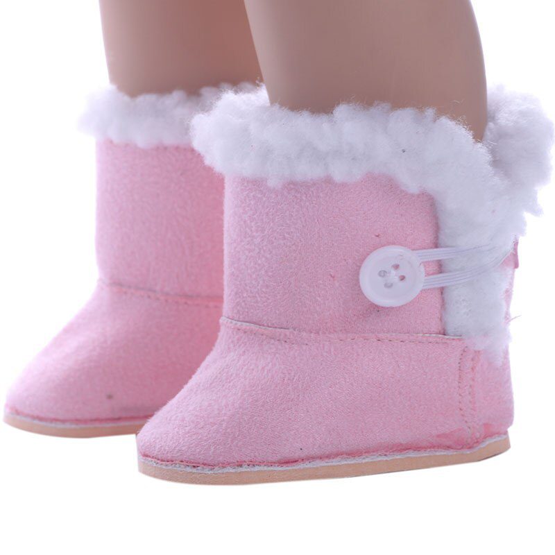 7cm Plush Boots Doll Shoes Clothes Accessories For 43cm Born Baby Doll,18 Inch Girl American,Our Generation,Toys For Girls,Gift