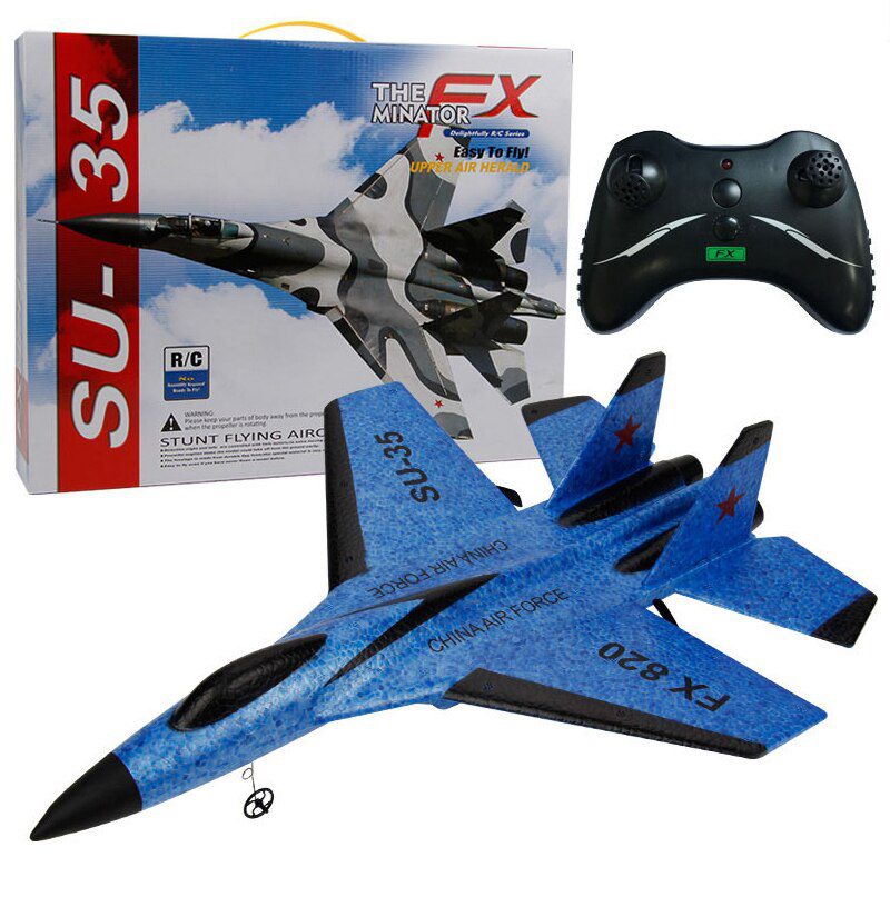 RC Foam Aircraft SU-35 Plane 2.4G Radio Control Glider Remote Control Fighter Plane Glider Airplane Foam Boys Toys for Children