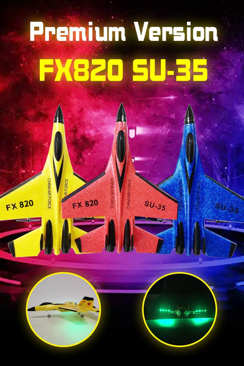 RC Foam Aircraft SU-35 Plane 2.4G Radio Control Glider Remote Control Fighter Plane Glider Airplane Foam Boys Toys for Children
