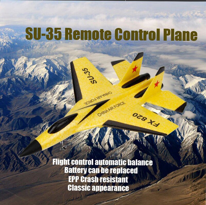RC Foam Aircraft SU-35 Plane 2.4G Radio Control Glider Remote Control Fighter Plane Glider Airplane Foam Boys Toys for Children