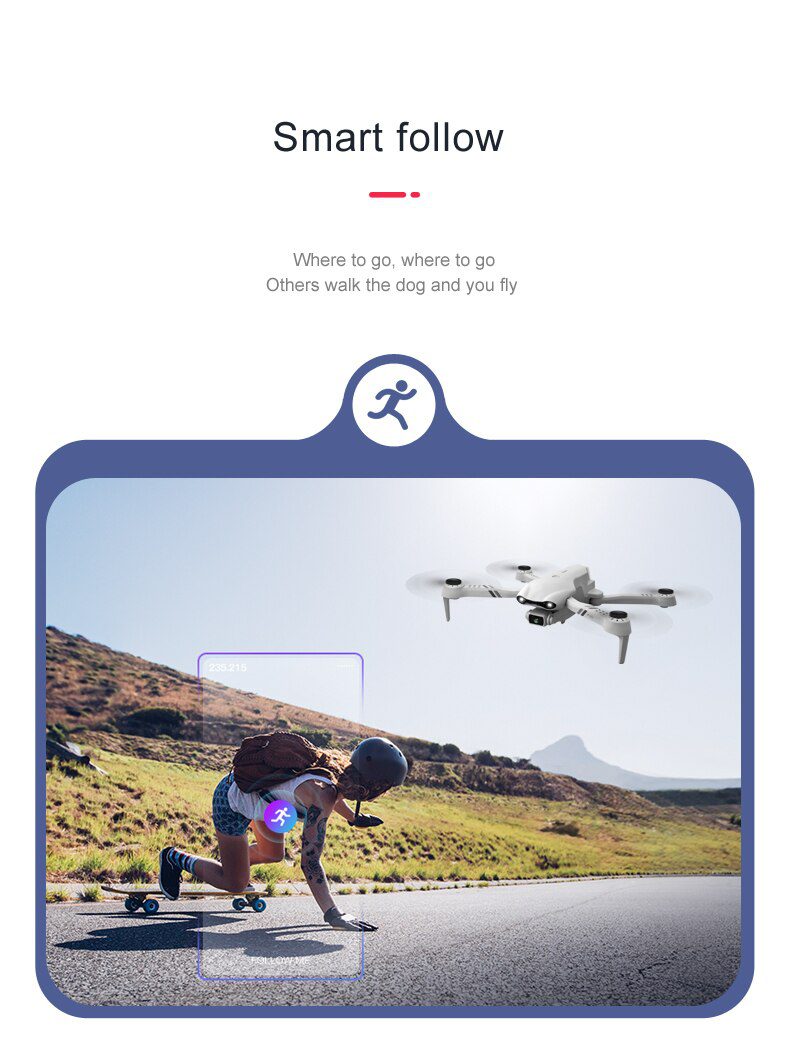 4DRC New 4K HD Dual Camera GPS 5G WIFI Wide Angle FPV Real-time Transmission RC Distance 2km Professional Drone Dron Gift Toys