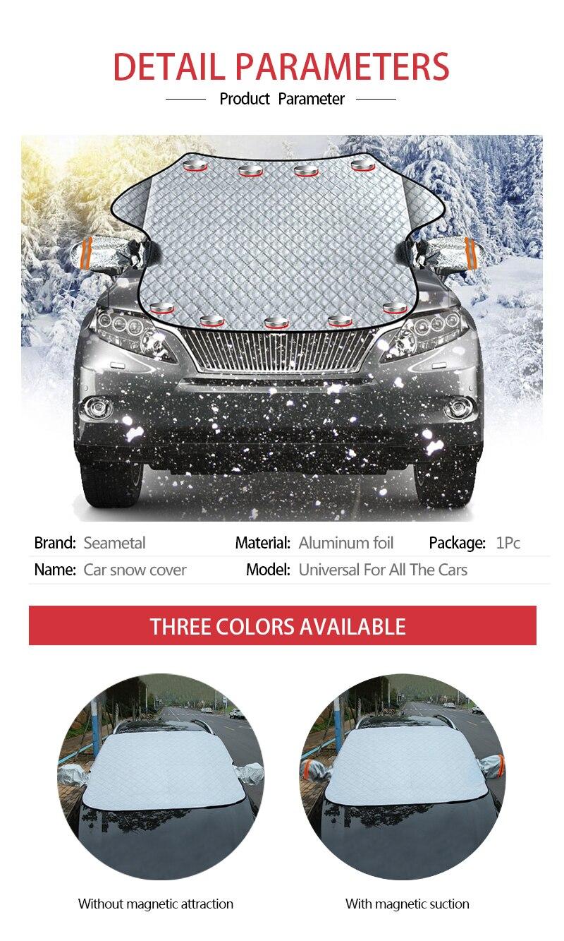 Car Snow Cover Car Cover Windshield Sunshade Outdoor Waterproof Anti Ice Frost Auto Protector Winter Automobiles Exterior Cover