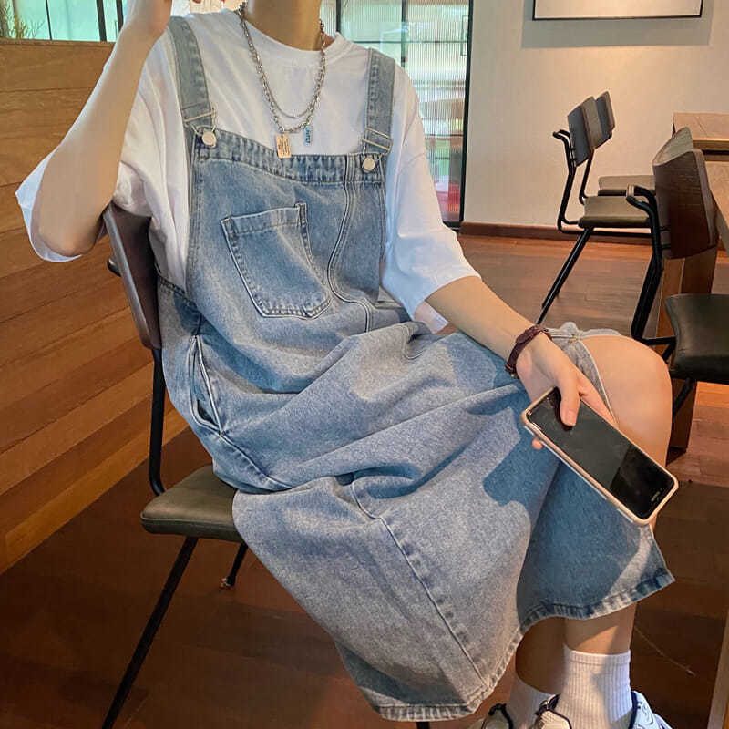 Spring Summer Denim Overall Dress Women Sleeveless Jeans Dresses Fashion Female Solid Slip Casual Loose Spaghetti Strap Dresses Spring Summer Denim Overall Dress Women Sleeveless Jeans Dresses Fashion Female Solid Slip Casual Loose Spaghetti Strap Dresses