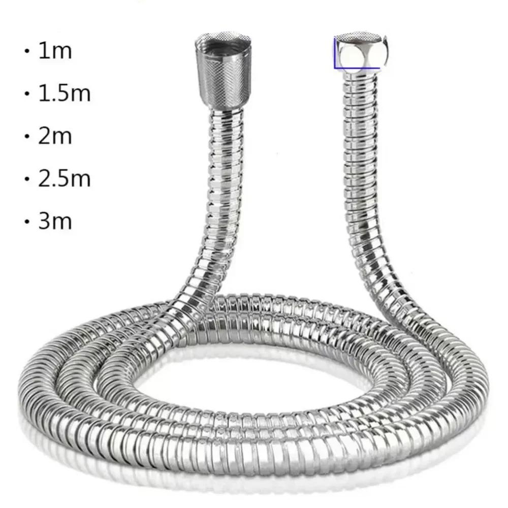 Flexible Stainless Steel Plumbing Hose Shower Head Tube Flexible Bathroom Pipe 1-3m Bath Accessories Flexible Stainless Steel Plumbing Hose Shower Head Tube Flexible Bathroom Pipe 1-3m Bath Accessories