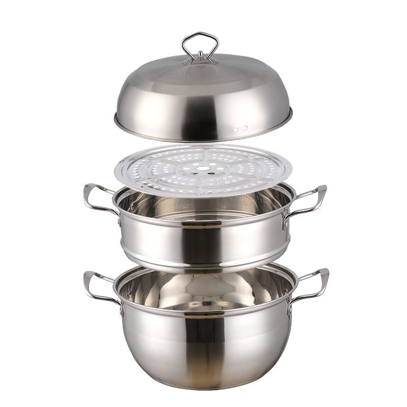 3 layers Stainless Steel Gold Cooking Pots Mojito Fashion