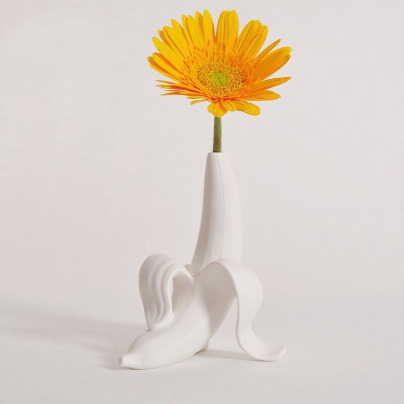 Ceramic Vase Home Decor Flower Pots Planter Banana Home Furnishing Kitchen Restaurant Decoration Vase Creative Home Decor vase