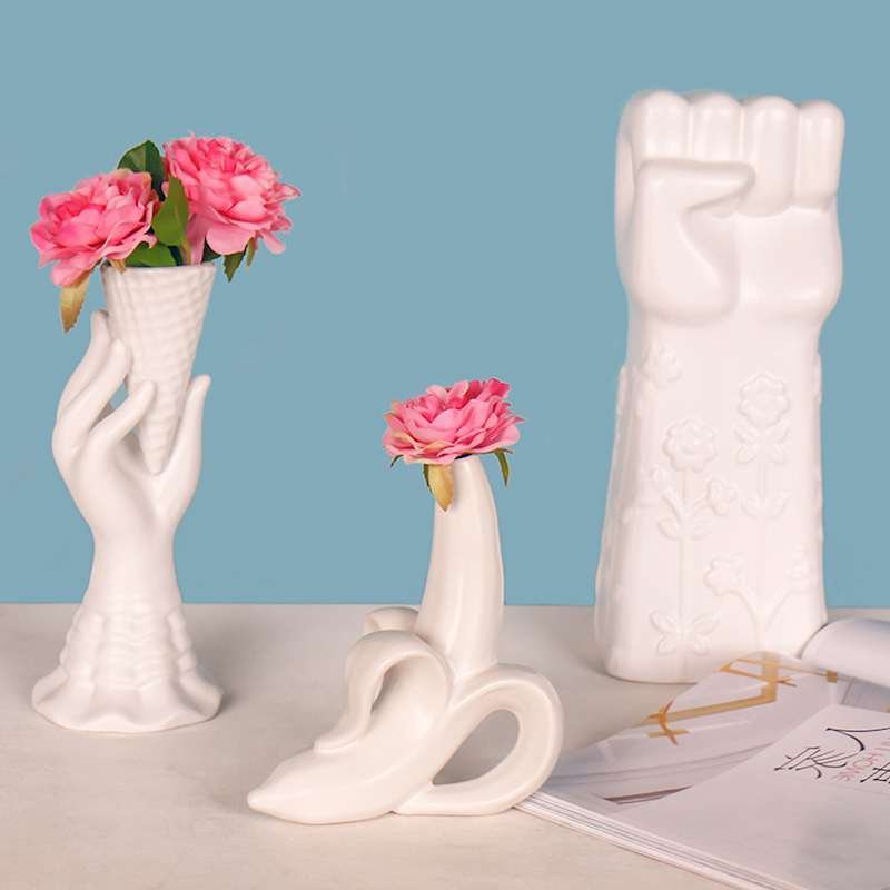 Ceramic Vase Home Decor Flower Pots Planter Banana Home Furnishing Kitchen Restaurant Decoration Vase Creative Home Decor vase