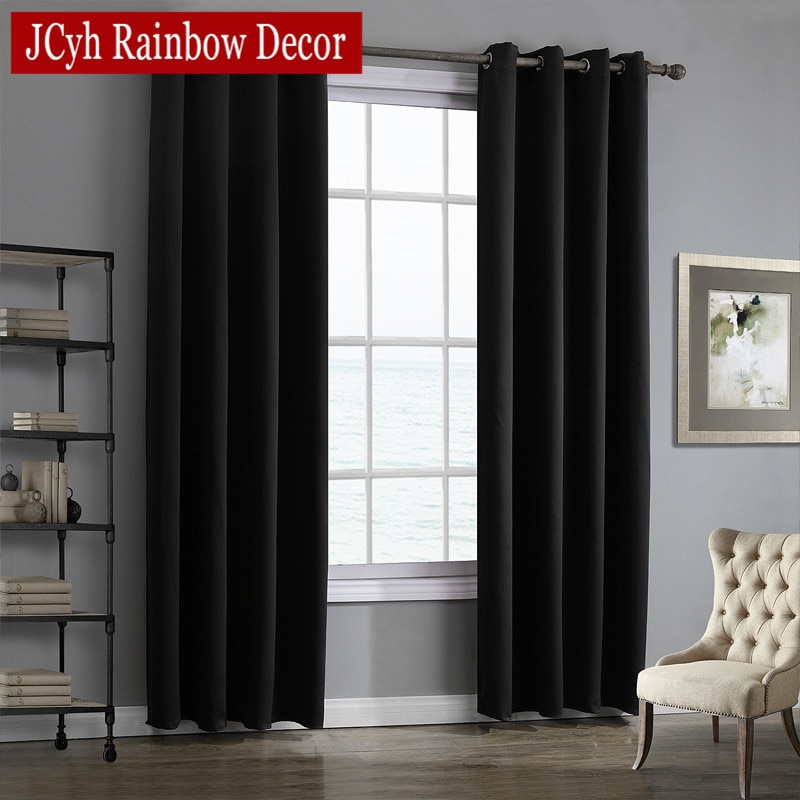 Modern Blackout Curtains Window Blinds Finished Drapes for Living Room Decor 