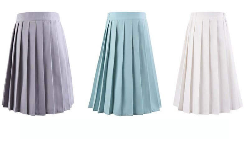 Harajuku Black Skirts Womens 2020 Summer High Waist Anime Skirts Kawaii School Uniform Short Mini White Pink Plaid Pleated Skirt