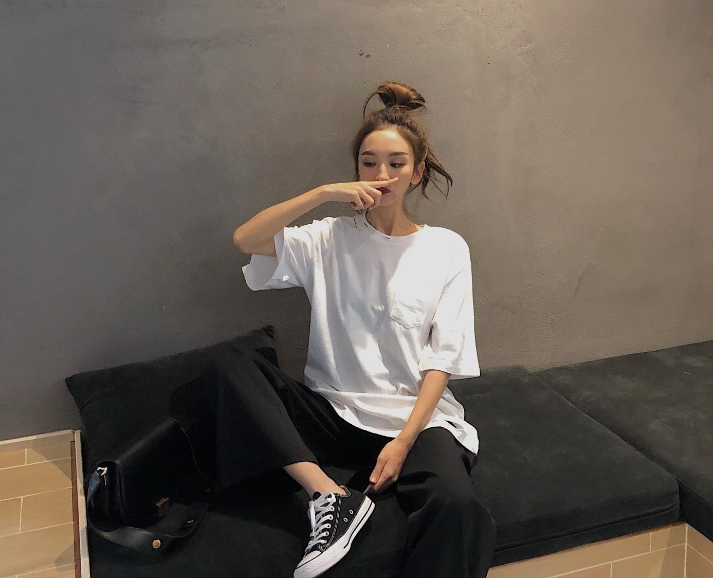 2021 Retro Solid Color Wild Straight Wide Leg Pants Female Spring New Korean Fashion High Waist Casual Long Pants