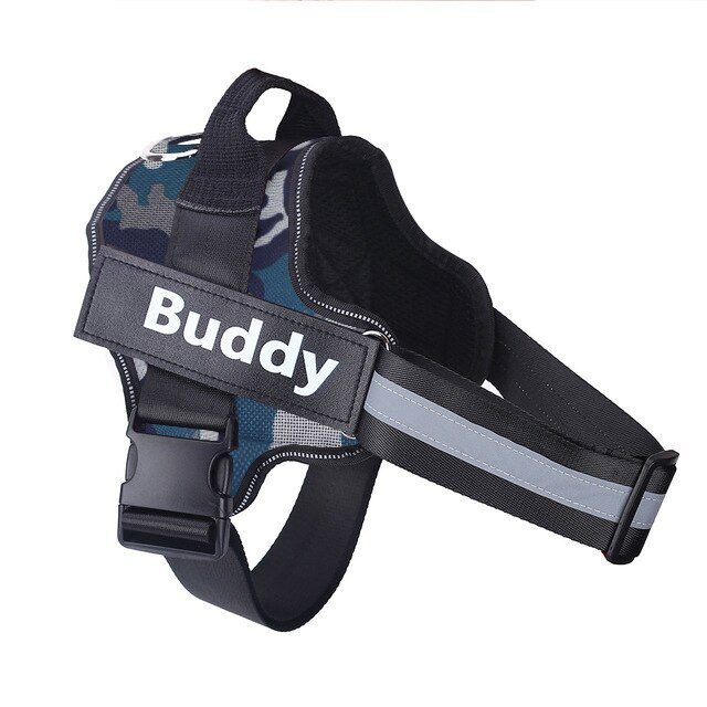 Dog Harness NO PULL Reflective Breathable Adjustable Pet Harness Vest with ID Custom Patch