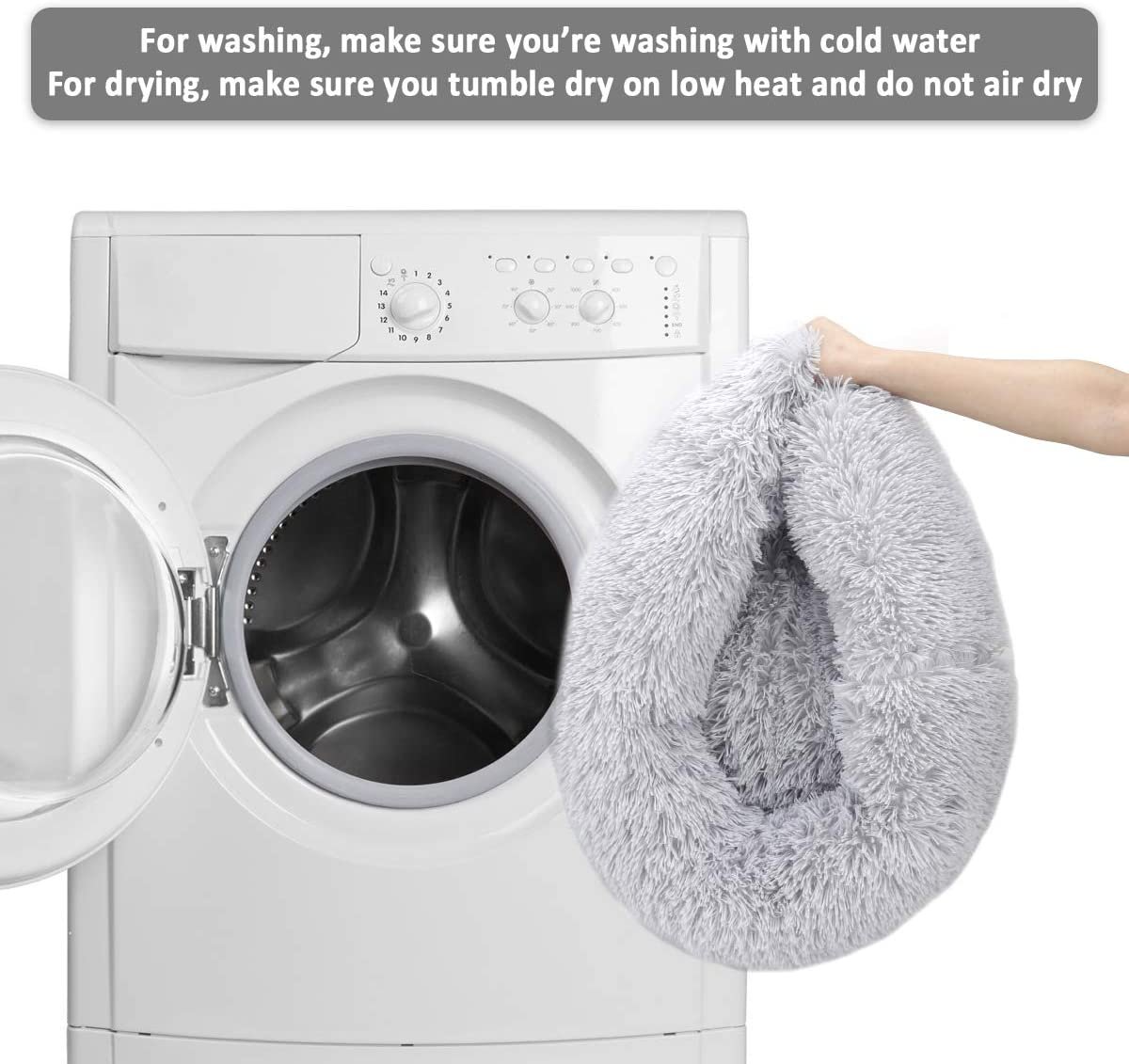 Donut Dog Bed Warm Soft Long Plush Pet Cushion For Samll Large Dog House Cat Calming Bed Washable Pet Sofa Mat Cat sleeping bag Donut Dog Bed Warm Soft Long Plush Pet Cushion For Samll Large Dog House Cat Calming Bed Washable Pet Sofa Mat Cat sleeping bag