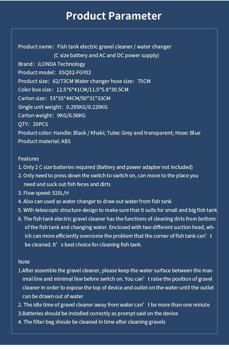 New Electric Aquarium Water Change Pump Cleaning Tools Water Changer Gravel Cleaner Siphon for Fish Tank Water Filter Pump